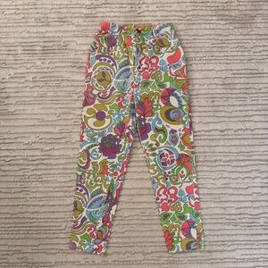 Vintage Jeanjer Psychedelic Paisley Print Jeans | Size 0